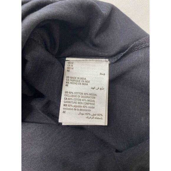 Style & Co Black Crochet Neck T‎ Shirt Sz Medium NEW - Picture 6 of 6